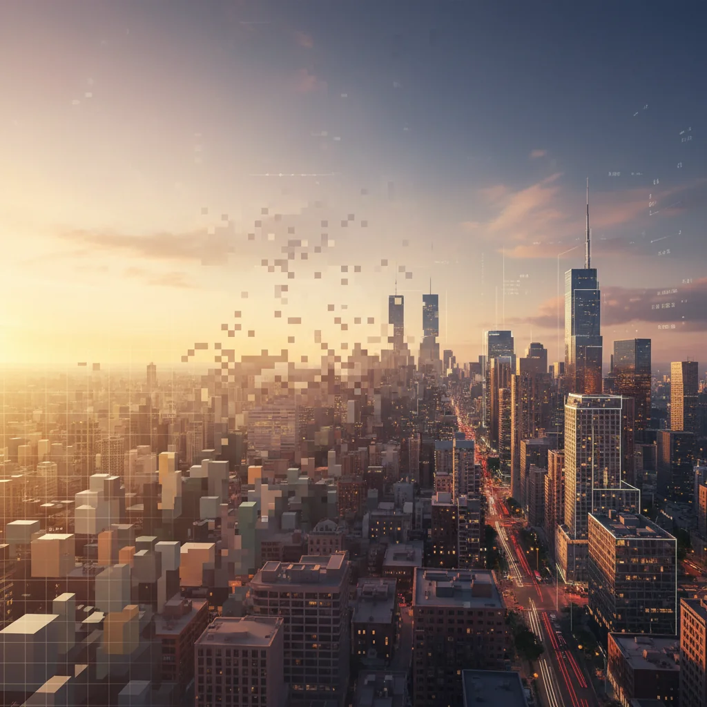 An ai generated slop city scape